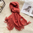 Khăn quàng cổ giả cashmere mềm mại nữ thu đông kiểu Hàn, giữ... - ảnh 9