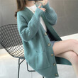 Áo khoác len cardigan nữ dáng rộng, dài vừa, cài khuy một hàng,... - ảnh 1