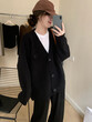 Áo cardigan len dệt kim cổ V nữ mùa thu đông - ảnh 4