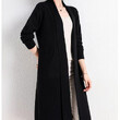 Áo cardigan len dệt kim dáng dài cho nữ mùa thu đông