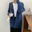 Áo len cardigan dệt kim mềm mại cho nữ cổ chữ V