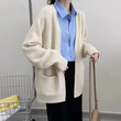 Áo len cardigan dệt kim mềm mại cho nữ cổ chữ V