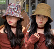 Mũ bucket nữ họa tiết hoa paisley, đội 2 mặt, mũ tai bèo kiểu dáng casual