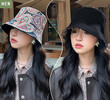 Mũ bucket nữ họa tiết hoa paisley, đội 2 mặt, mũ tai bèo kiểu dáng casual