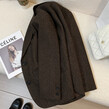 Áo khoác blazer nữ vải dạ dáng ngắn, rộng rãi, dày dặn mùa thu đông