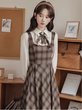 Váy Lolita dài tay phong cách Mori cổ điển mặc thu đông