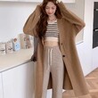 Áo khoác len cardigan nữ dáng dài cổ chữ V