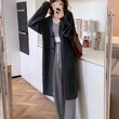 Áo khoác len cardigan nữ dáng dài cổ chữ V