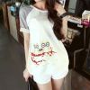 Áo thêu gia đình ba chú chim cú đậu trên cành cây