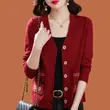 Áo khoác len cardigan nữ dệt kim