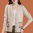 Áo khoác len cardigan nữ dệt kim