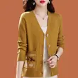 Áo khoác len cardigan nữ dệt kim