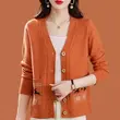 Áo khoác len cardigan nữ dệt kim