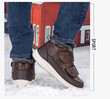 Giày đi tuyết dành cho người trung niên chống trơn trượt, lót lông dày giữ ấm mùa đông