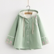 Áo khoác cánh dơi nữ thêu hình hoa anh đào Sakura