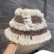 Mũ len nữ lông thỏ, che tai form rộng, dày dặn giữ ấm