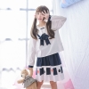 Set áo + chân váy kiểu thủy thủ