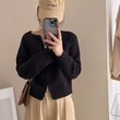 Áo len cardigan nữ khóa kéo màu trơn