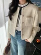 Áo khoác dạ tweed nữ ngắn pusumede