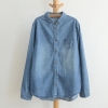 Áo somi denim mùa xuân