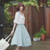 Váy Mori girl phong cách Nhật đính dây nơ