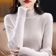 Áo len nữ cổ cao tay dài