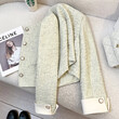 Áo khoác dạ tweed nữ dáng ngắn