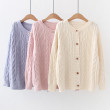 Áo khoác len cardigan nữ kiểu xoắn