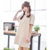 Váy Mori girl màu be vintage cổ búp bê