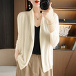 Áo khoác nữ cardigan dệt kim cổ chữ V đơn giản