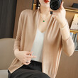 Áo khoác nữ cardigan dệt kim cổ chữ V đơn giản
