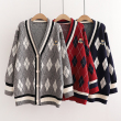 Áo khoác len cardigan nữ cổ chữ V