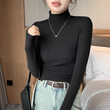 Áo len nữ cổ lọ nửa cao mùa thu đông