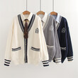 Áo cardigan cổ chữ V nữ chất liệu dệt kim mùa thu đông