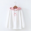 Áo hoodie thêu hình dấu chân chó