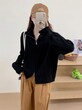 Áo khoác len cardigan nữ dáng lười, dệt kim vặn thừng khóa kéo 2 chiều
