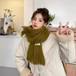 Khăn choàng nữ phong cách Hàn Quốc chất liệu cashmere, giữ ấm mùa đông