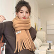 Khăn choàng nữ phong cách Hàn Quốc chất liệu cashmere, giữ ấm mùa đông