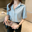 Áo sơ mi voan ngắn tay thời trang nữ