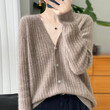 Áo khoác len cardigan nữ cổ V