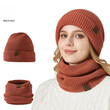 Mũ len dày 2 lớp unisex mùa đông bảo vệ tai (2 trong 1)