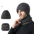 Mũ len dày 2 lớp unisex mùa đông bảo vệ tai (2 trong 1)