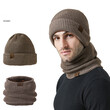 Mũ len dày 2 lớp unisex mùa đông bảo vệ tai (2 trong 1)