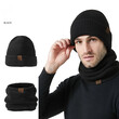 Mũ len dày 2 lớp unisex mùa đông bảo vệ tai (2 trong 1)