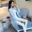 Áo len cardigan dệt kim nữ, tay cánh dơi