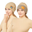 Mũ len unisex nam nữ, đội được 2 mặt mùa đông dày dặn, phối màu, giữ ấm, che tai