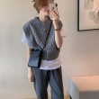 Áo len gile nách khoét rộng tank top cá tính
