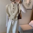 Áo len gile nách khoét rộng tank top cá tính