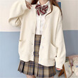Áo len nữ cardigan dài tay phong cách ngọt ngào 