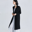 Áo khoác len cardigan dáng dài, mỏng nhẹ, chống nắng, vải len tơ
